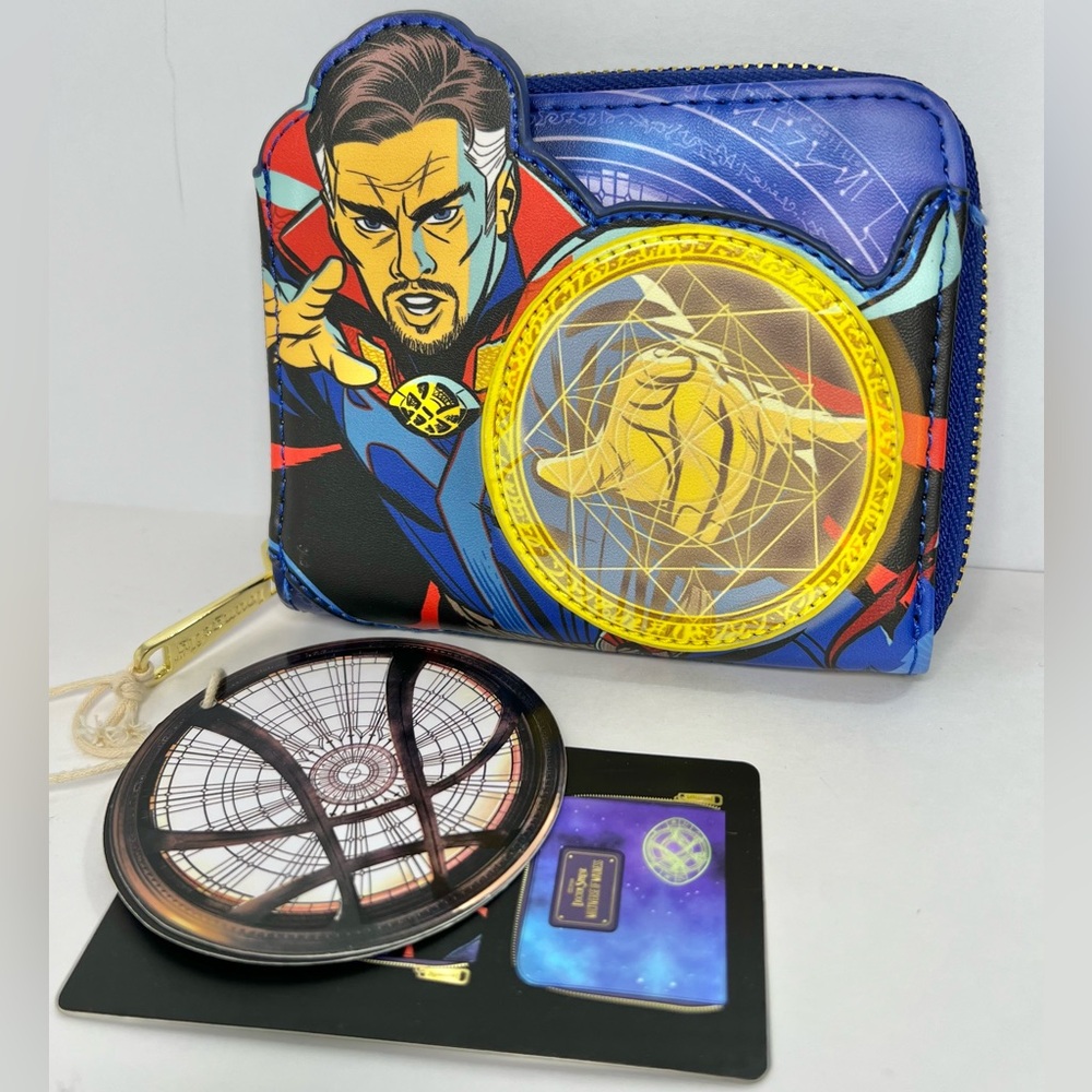Loungefly Marvel Dr Strange Multiverse Madness Glow in The Dark Wallet